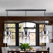 Matt Grey W/ Smoke Glass Camden Pendant Fitting