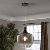 Berkley Small Glass Pendant (Smoke Glass) image