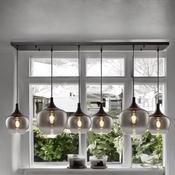 6L Berkley Glass Pendant  (Smoke Glass) image