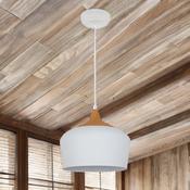 White W/ Wood Effect Matera Pendant image