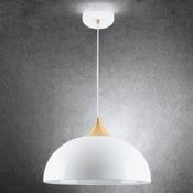 HIGH GLOSS WHITE DOME STYLE METAL PENDANT