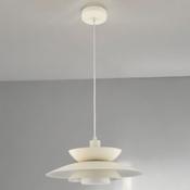 LARGE BEIGE RETRO STYLE METAL PENDANT image