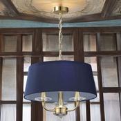 Satin Brass W/ Navy Shade Stylo Pendant image
