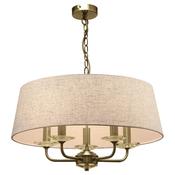 ANTIQUE BRASS with CREAM SHADE STYLO PENDANT image