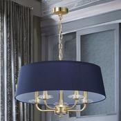 Satin Brass W/ Navy Shade Stylo Pendant image