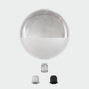 Pipe SLIM Glass Tulip Transparent Sanded D200 mm Deco Kit