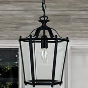 Matt Black Panel Lantern image