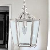 Satin Nickel Panel Lantern image