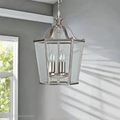 Satin Nickel Panel Lantern image
