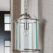 Satin Nickel Round Glass Lantern image