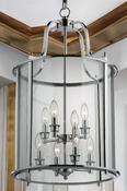 POLISHED CHROME ROUND GLASS LANTERN image