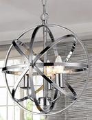 Polished Chrome Besca Round Pendant image