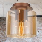 Amber Vintage Style Glass Surface Fitting image