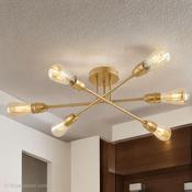 Satin Brass Venus Semi Flush Fitting (Lamp Not Included) image