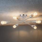 SATIN NICKEL VENUS SEMI FLUSH FITTING (LAMP NOT INCLUDED) image