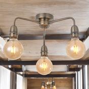 Rion Semi Flush Fitting Antiqure Brass
