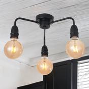 Rion Semi Flush Fiting In Matt Black