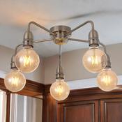 Rion Semi Flush Fitting Antique Brass