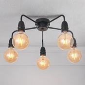 Rion Semi Flush Fiting In Matte Black