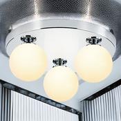 Polished Chrome Mini Globes Surface Fitting