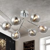 Polished Chrome Finish W/ Smoked Glass Nasa Surface Fitting