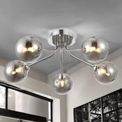 Polished Chrome Finish W/ Smoke Glass Suzie Surface Fitting