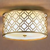 Painted Gold Patterned Surface Fitting