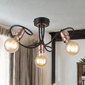Black W/ Copper Trias Surface Fitting (Lamp Not Included) image