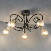 Black W/ Antique Brass Trias Surface Fitting (Lamp Not Included) image