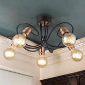 Black W/ Copper Trias Surface Fitting (Lamp Not Included) image