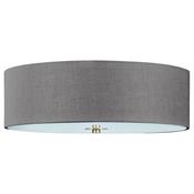 Grey Rouen Semi Flush Pendant In Grey Colour
