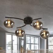 Matt Black Finish W/ Smoke Glass Blarney Surface Fitting