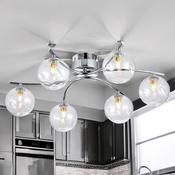 6L Blarney Chrome Finish W/Clear  Glass Surface Fitting