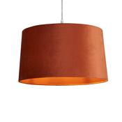 VELVET DRUM SHADE 40CM BURNT ORANGE image
