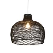 Large Bell Shade - Black Rattan 50Cm image