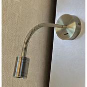 3W Led Flexi Arm Reading Spot Light In Antique Brass