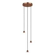 3 Light Cluster Modular Suspension Copper LED image