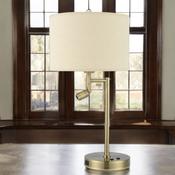 Antique Brass W/ Oatmeal Shade Ashley Table Lamp