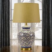 Blue &amp;Amp; Cream Classic Ceramic Lamp