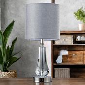 Decorative Crystal Table Lamp (Polished Nickel)