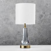 Decorative Crystal Table Lamp (Satin Brass)