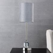 Set Of 2 Decorative Crystal Table Lamps (Polished Nickel)