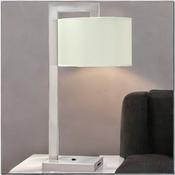This Is A Modern Geometric Table Lamp That Blends Contemporary Design With Practical Functionality.