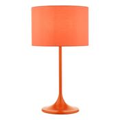 Toledo Table Lamp Satin Orange With Shade image