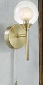 Antique Brass Acqua Globe Wall Light image