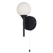 BLACK FINISH ACQUA GLOBE IP44 WALL LIGHT image