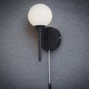 Black Finish Acqua Globe Ip44 Wall Light image
