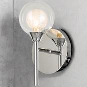 Polished Chrome Acqua Globe Wall Light image