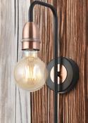 Black W/ Copper Venus Wall Light (Lamp Not Included)