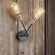 Black W/ Copper Finish Venus Wall Light